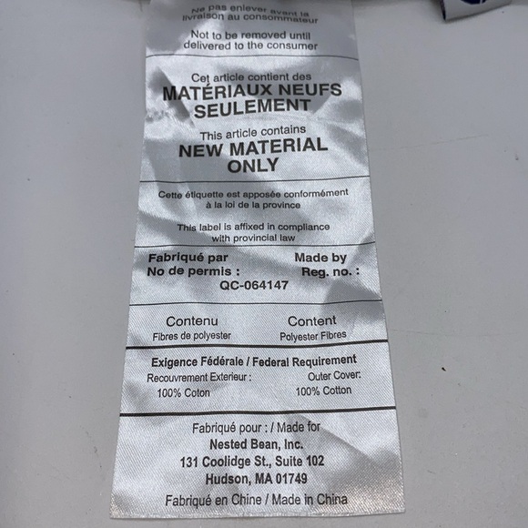 Nested Bean Zen Sack Classic Sleep Sack Bag Size 0-6 Months White Grey Baby - Picture 7 of 7